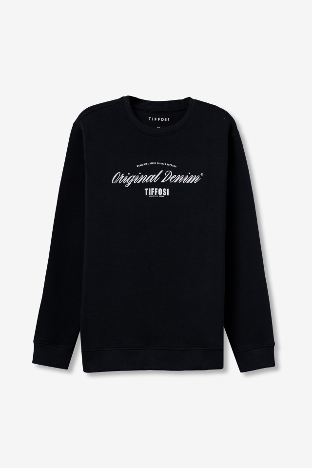 Black Printed Sweatshirt