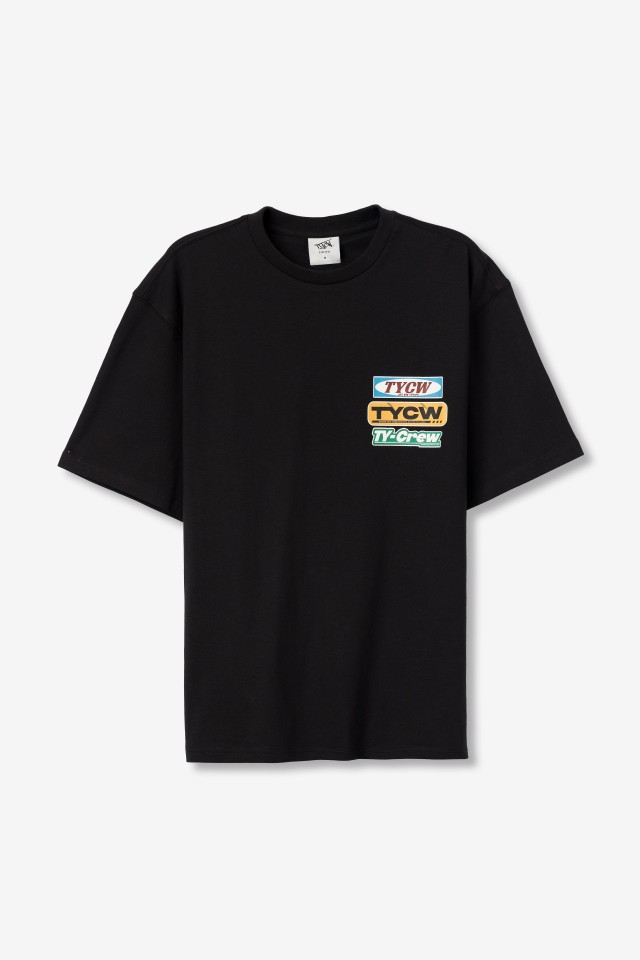 Camiseta negra oversized