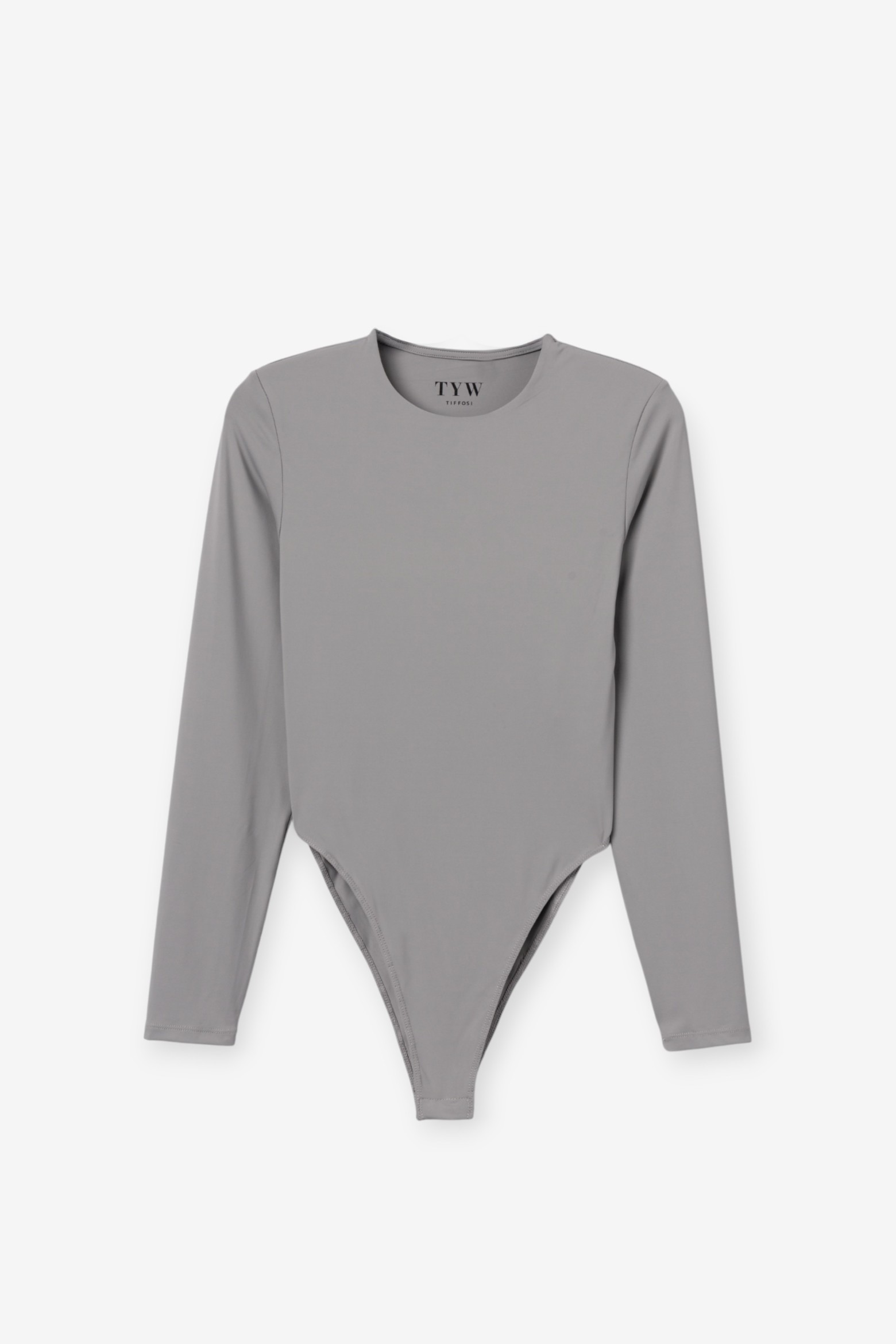 Body cinza manga comprida