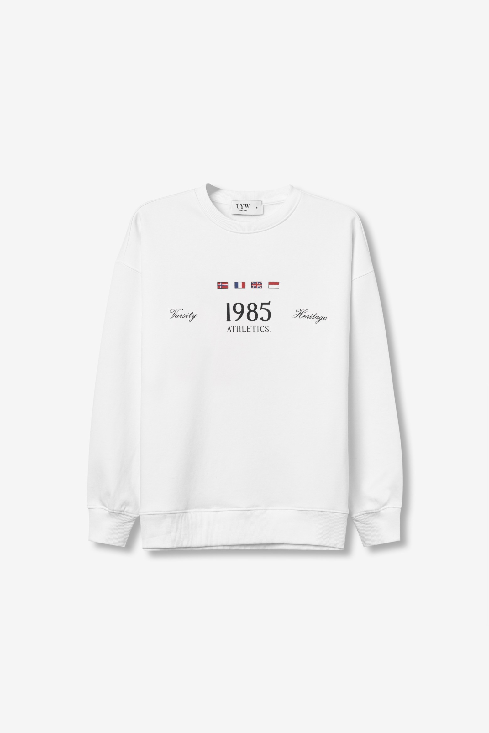 Sweatshirt branca vibe retro