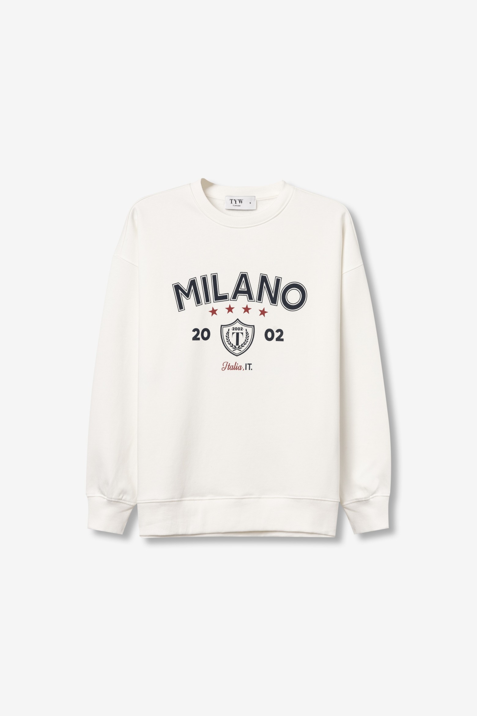 Milano Embroidered Off-White Sweatshirt