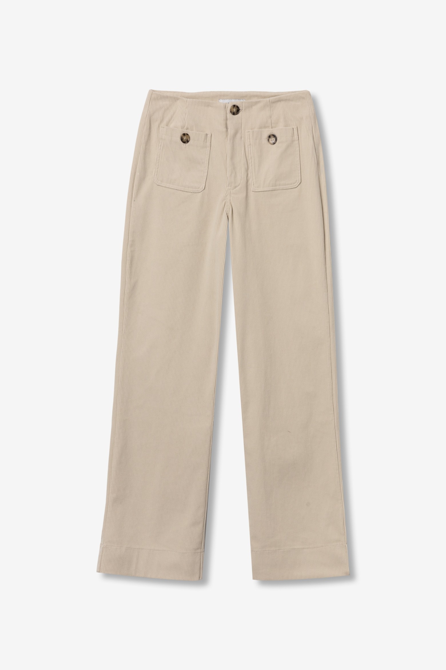 Pantalón beige straight fit
