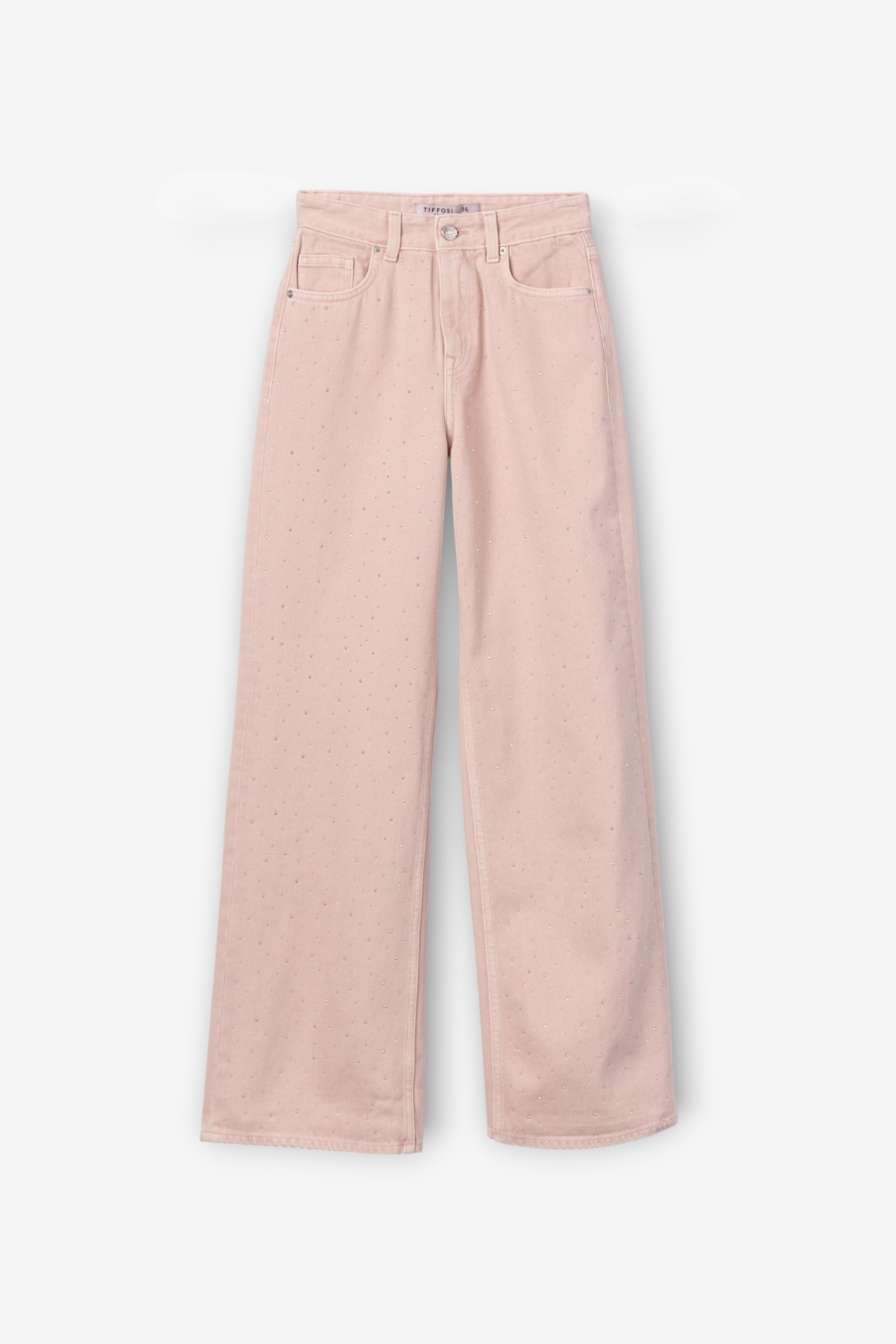 Wide Leg Pink Jeans