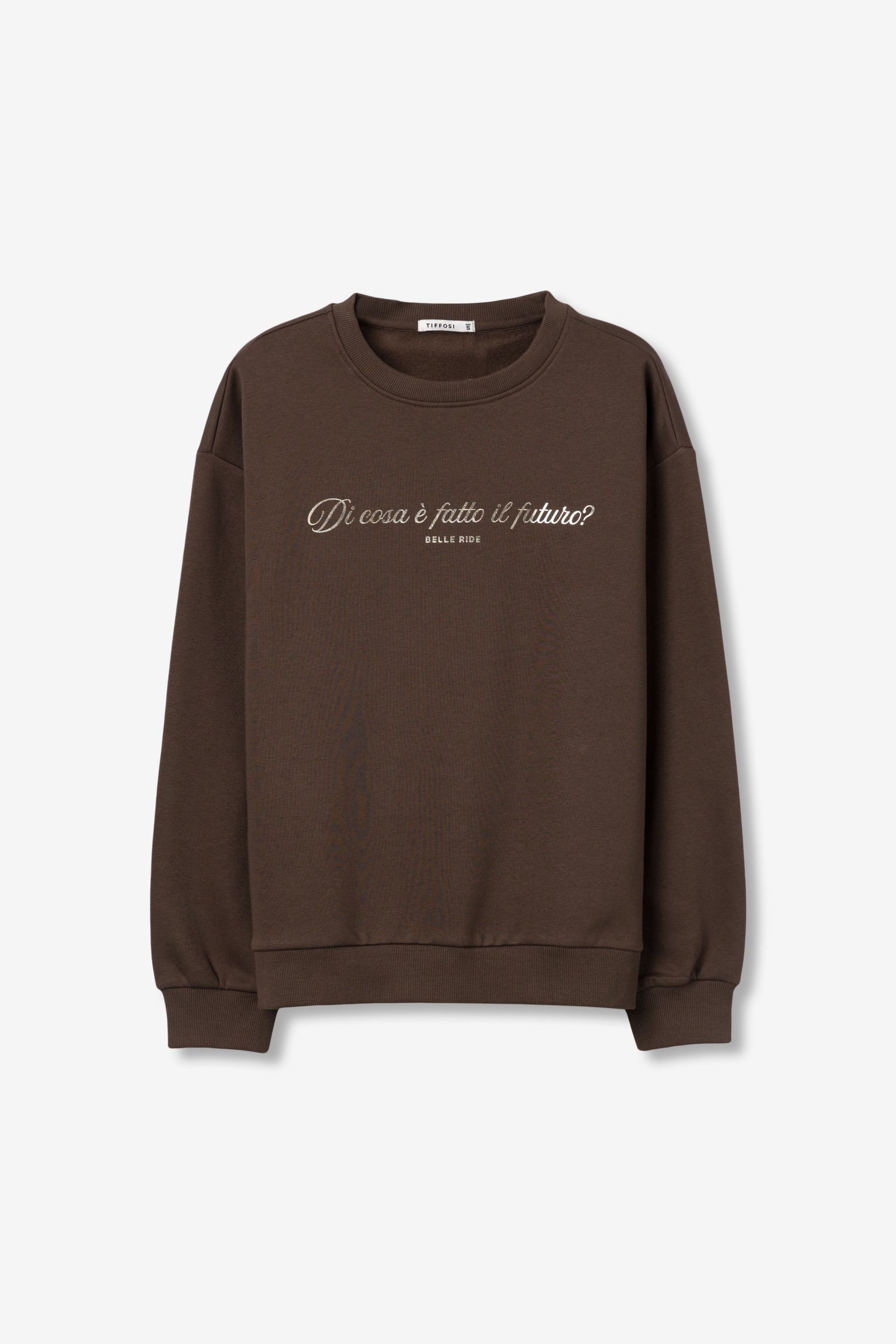 Sudadera marrón relaxed fit