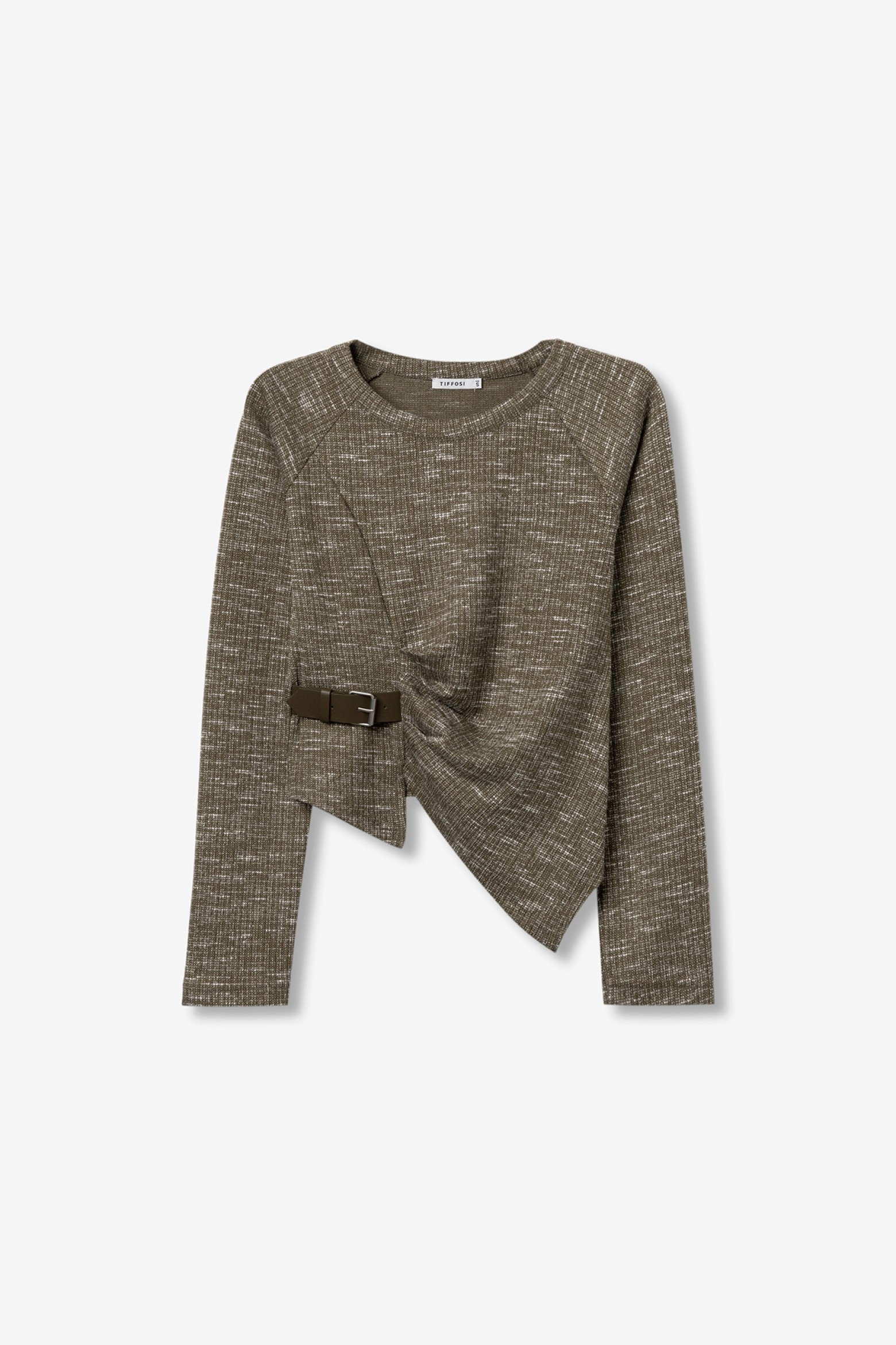Camiseta verde con hebilla
