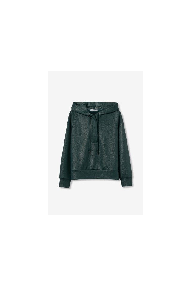 Sudadera casual verde oscuro