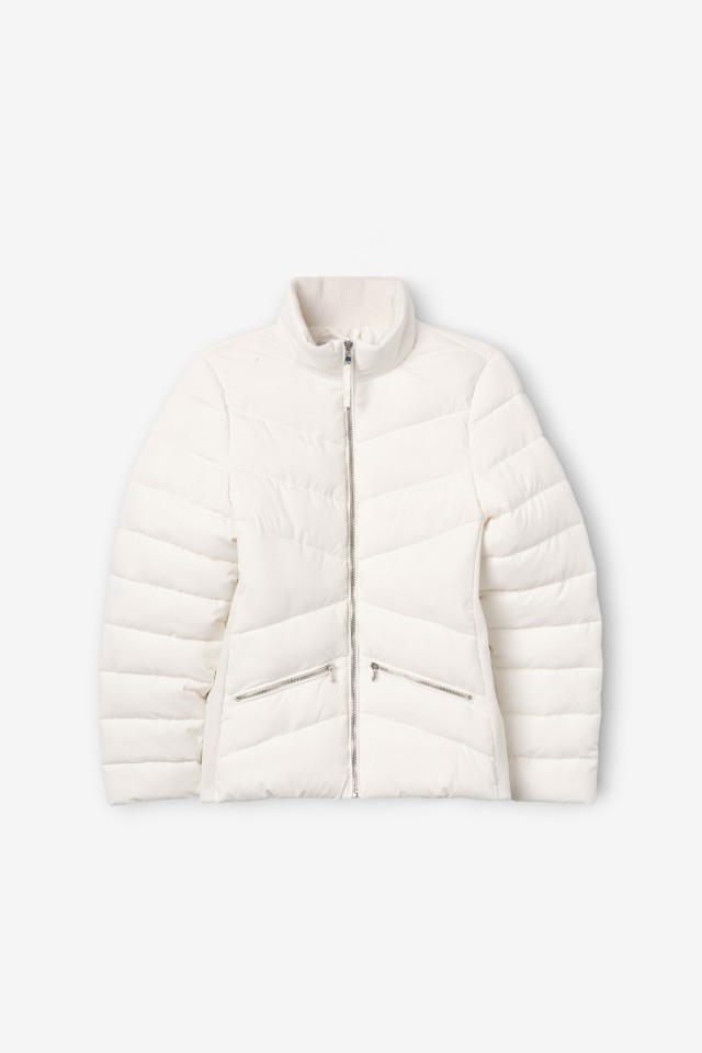 Cream Puffer Short Jacket