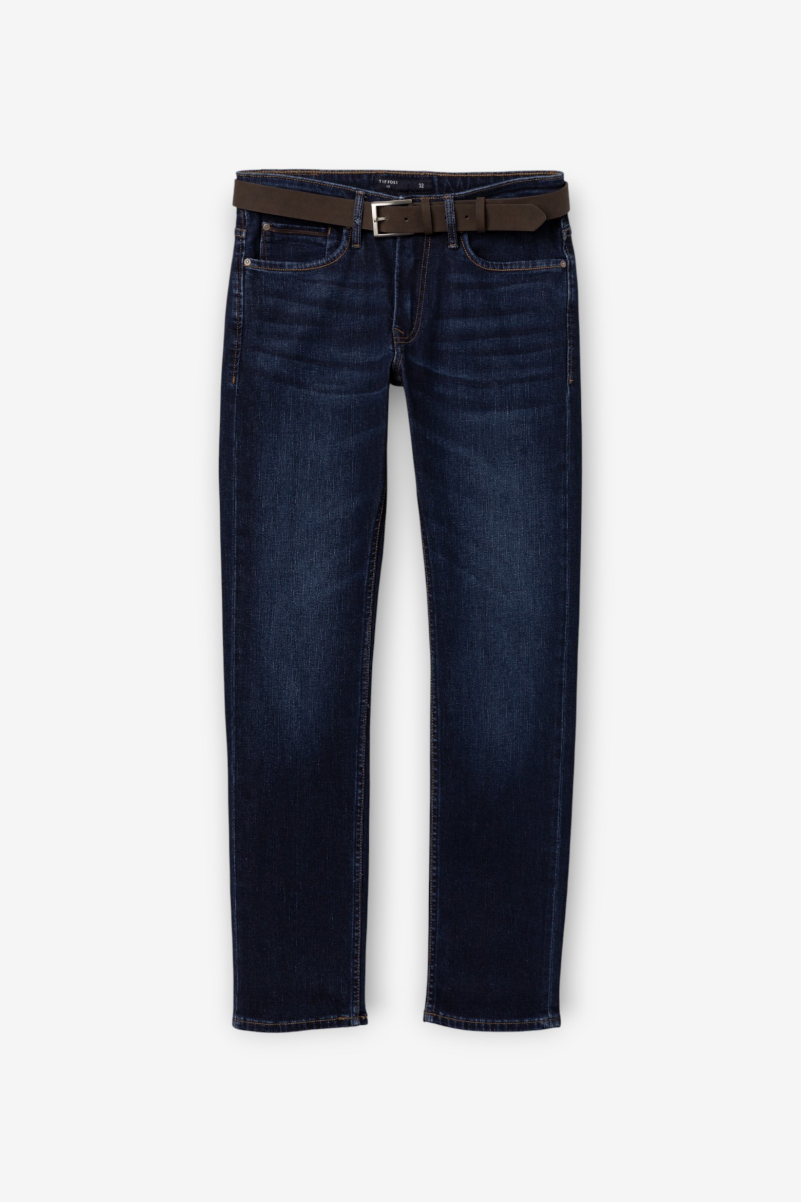 Straight Fit Dark Jeans