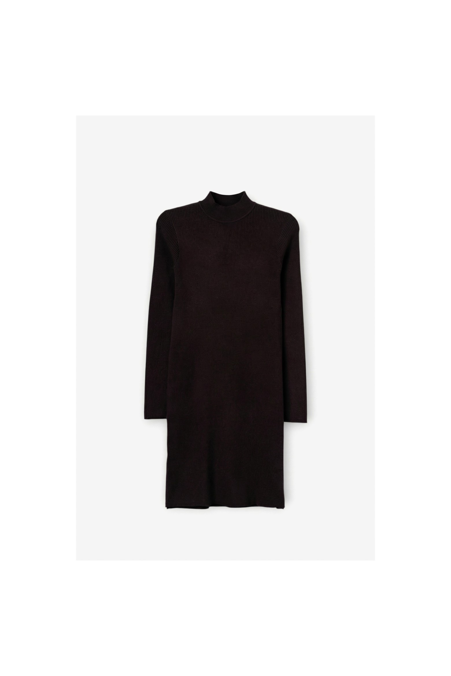 Dark Brown Fitted Dress
