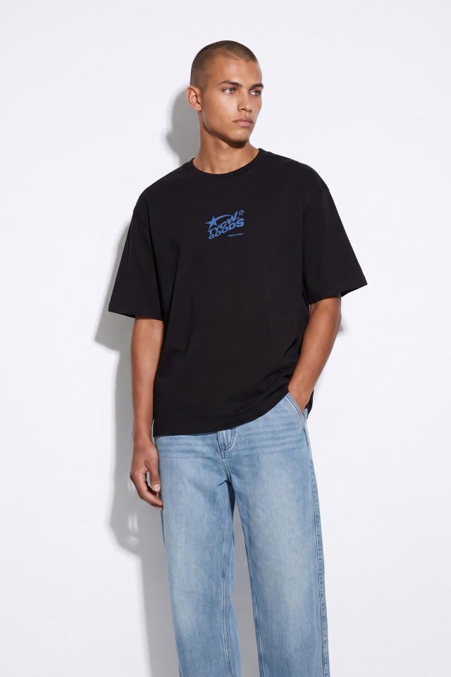 Black Oversize Graphic T-shirt