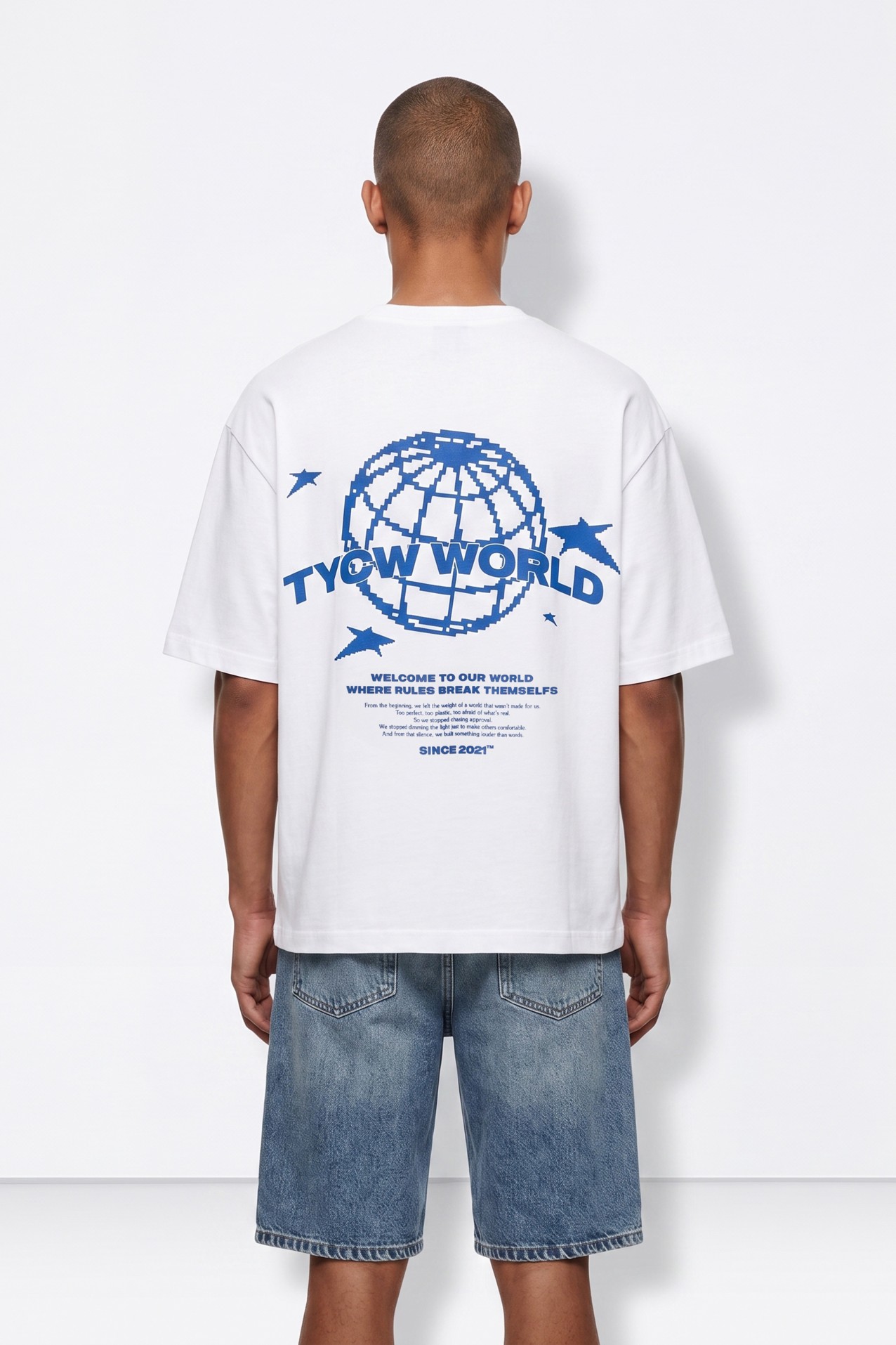 White Oversize Urban T-shirt
