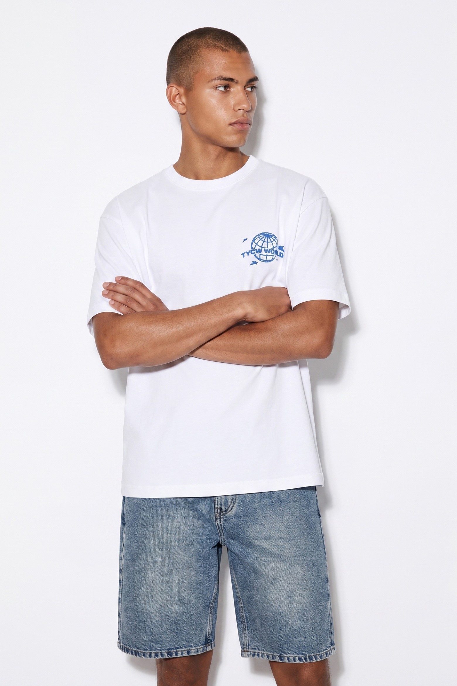 White Oversize Urban T-shirt