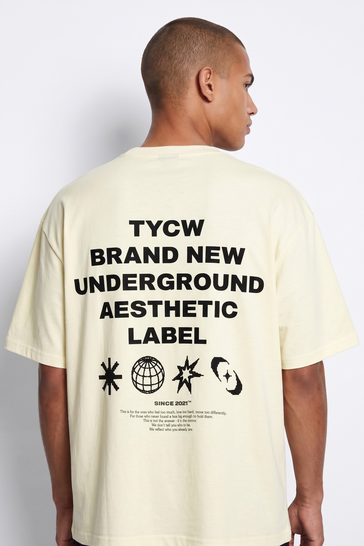 Oversized Yellow Graphic T-shirt