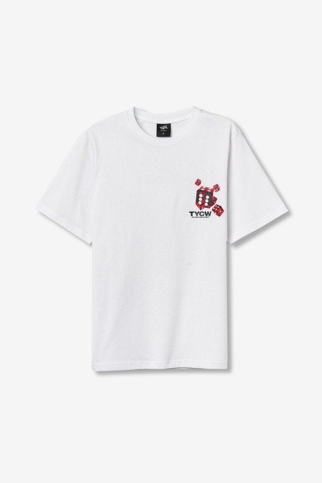 White Dice Print T-shirt White Dice Print T-shirt