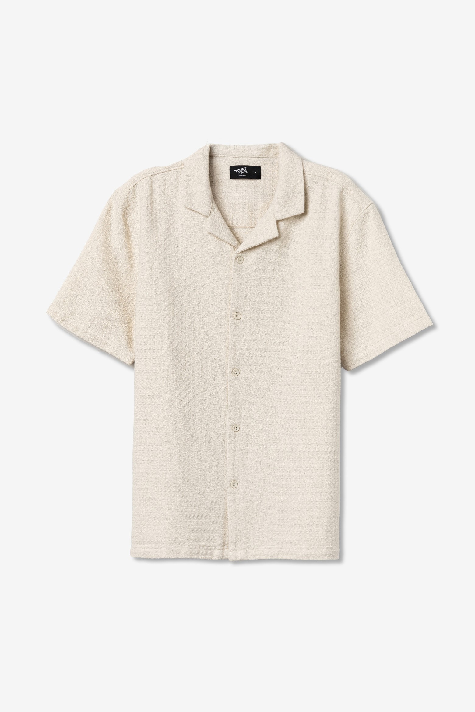 Camisa bege manga curta
