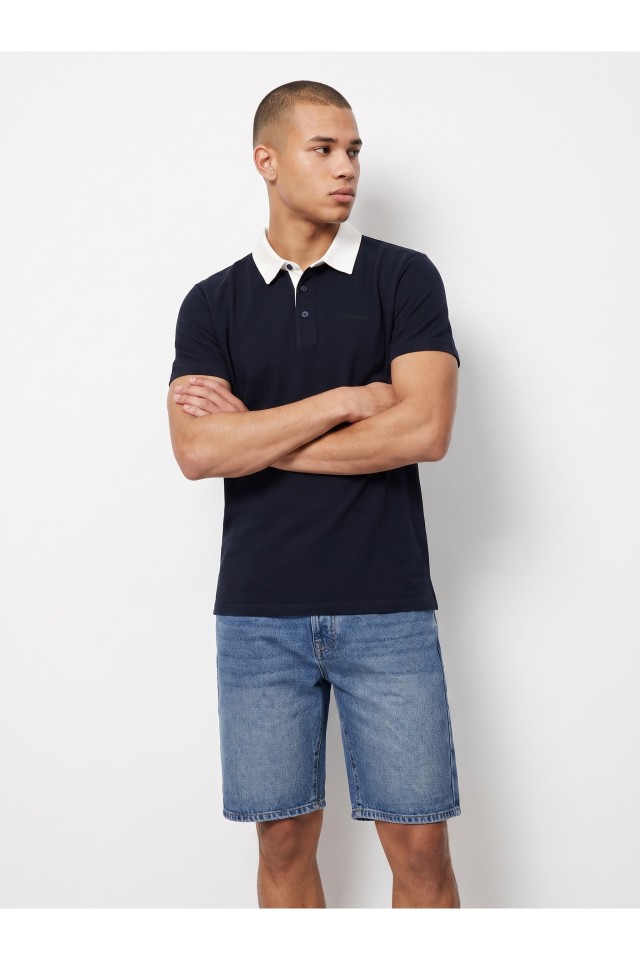 Dark Blue Slim Polo