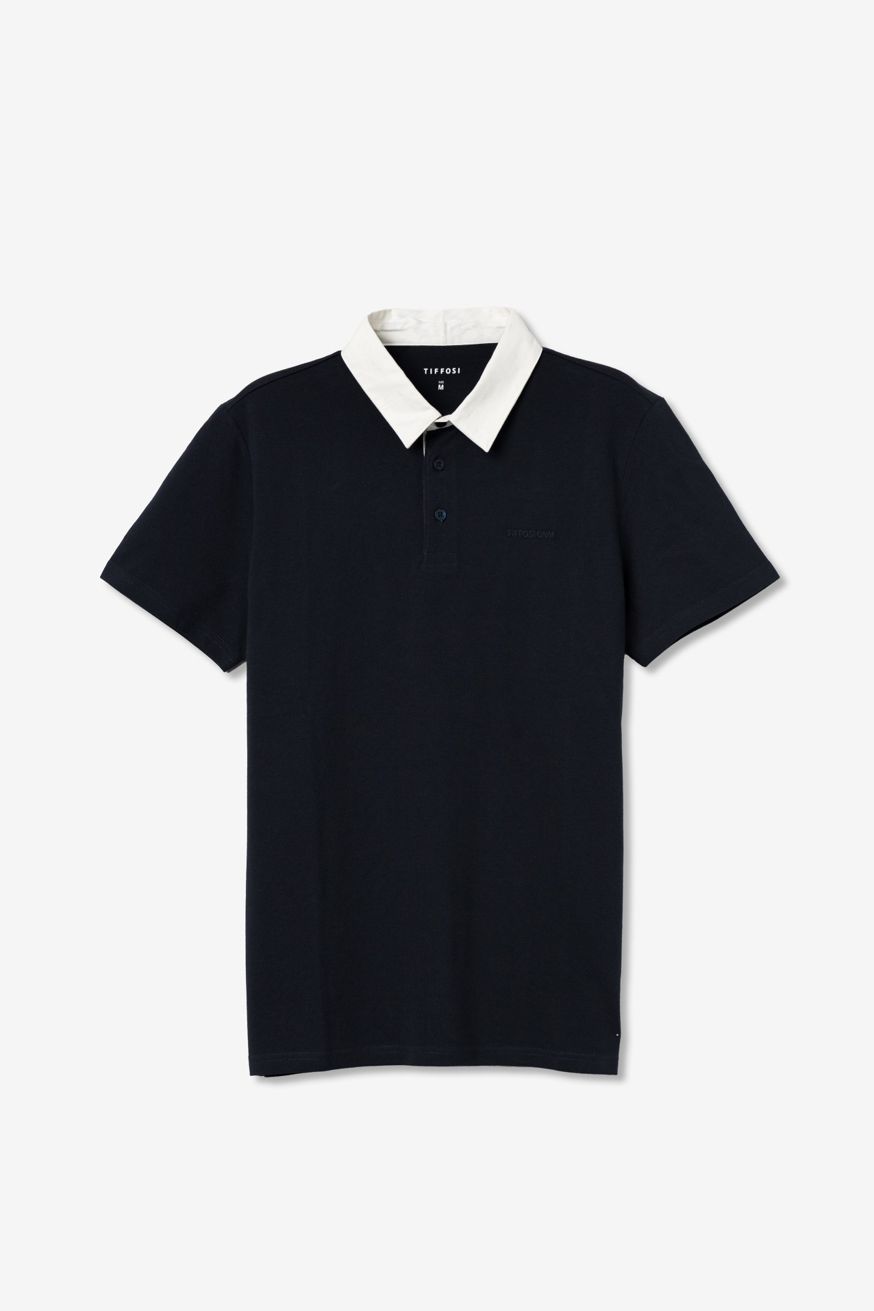 Polo slim azul con contraste