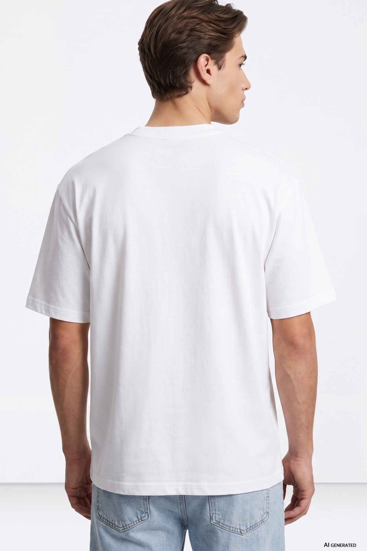 Camiseta blanca print central