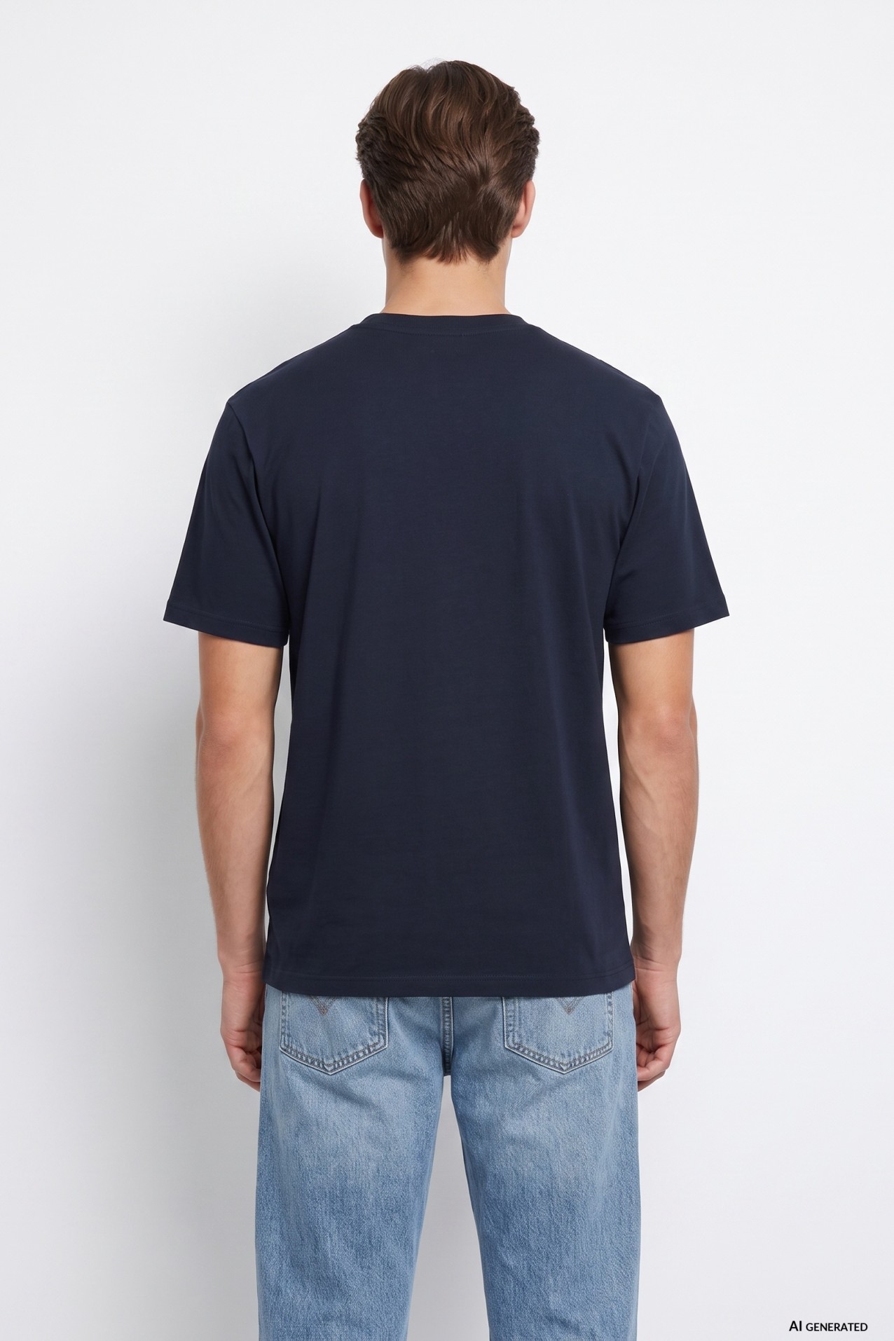 Dark Blue Minimal T-shirt
