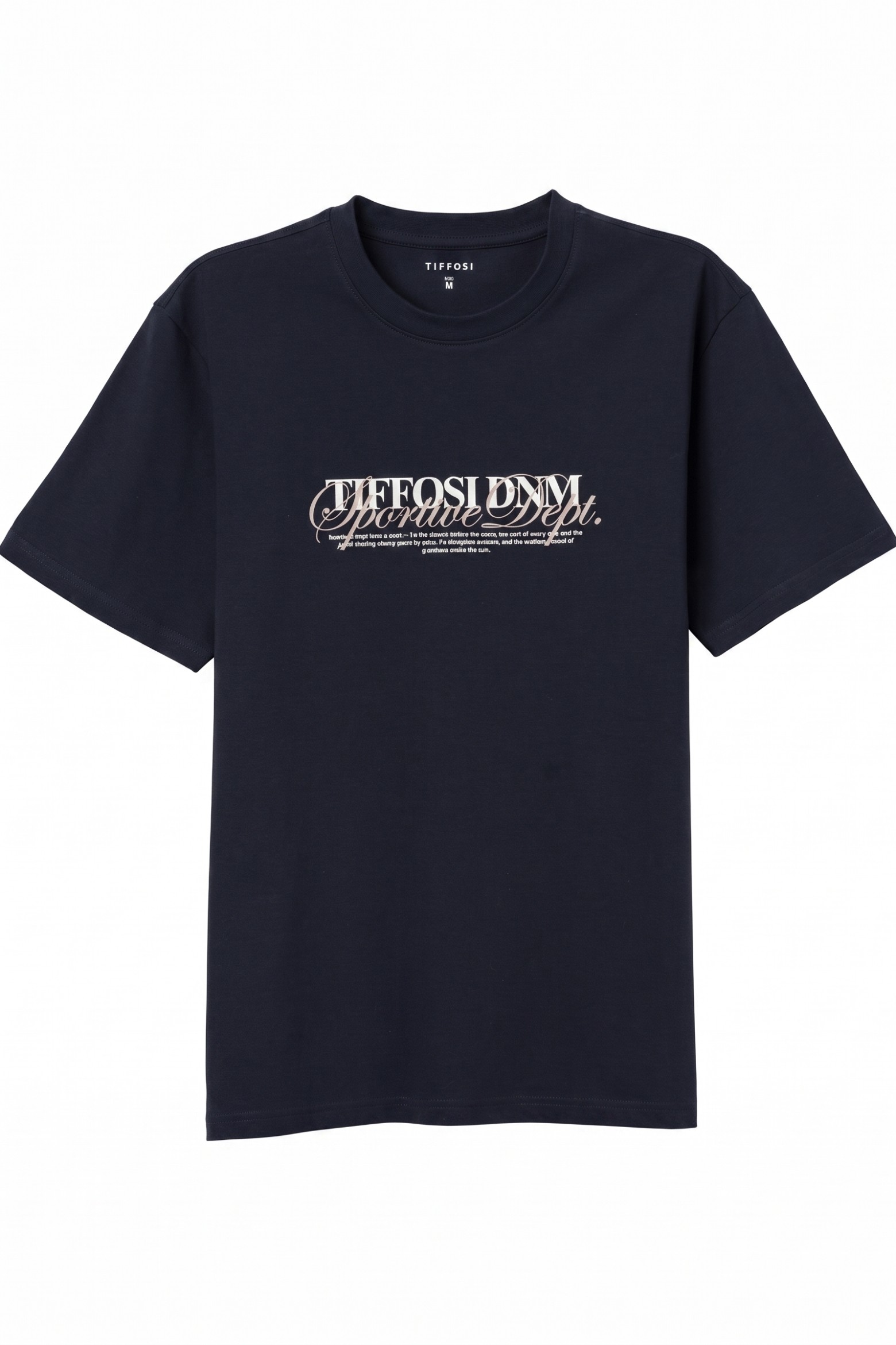 Camiseta azul con print