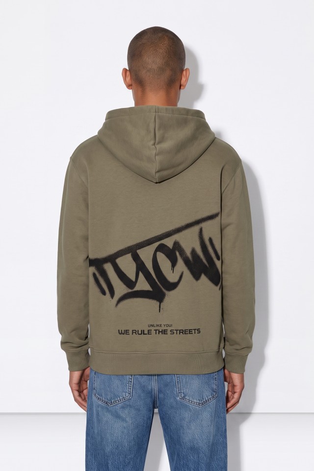 Sudadera beige con capucha Sudadera beige con capucha