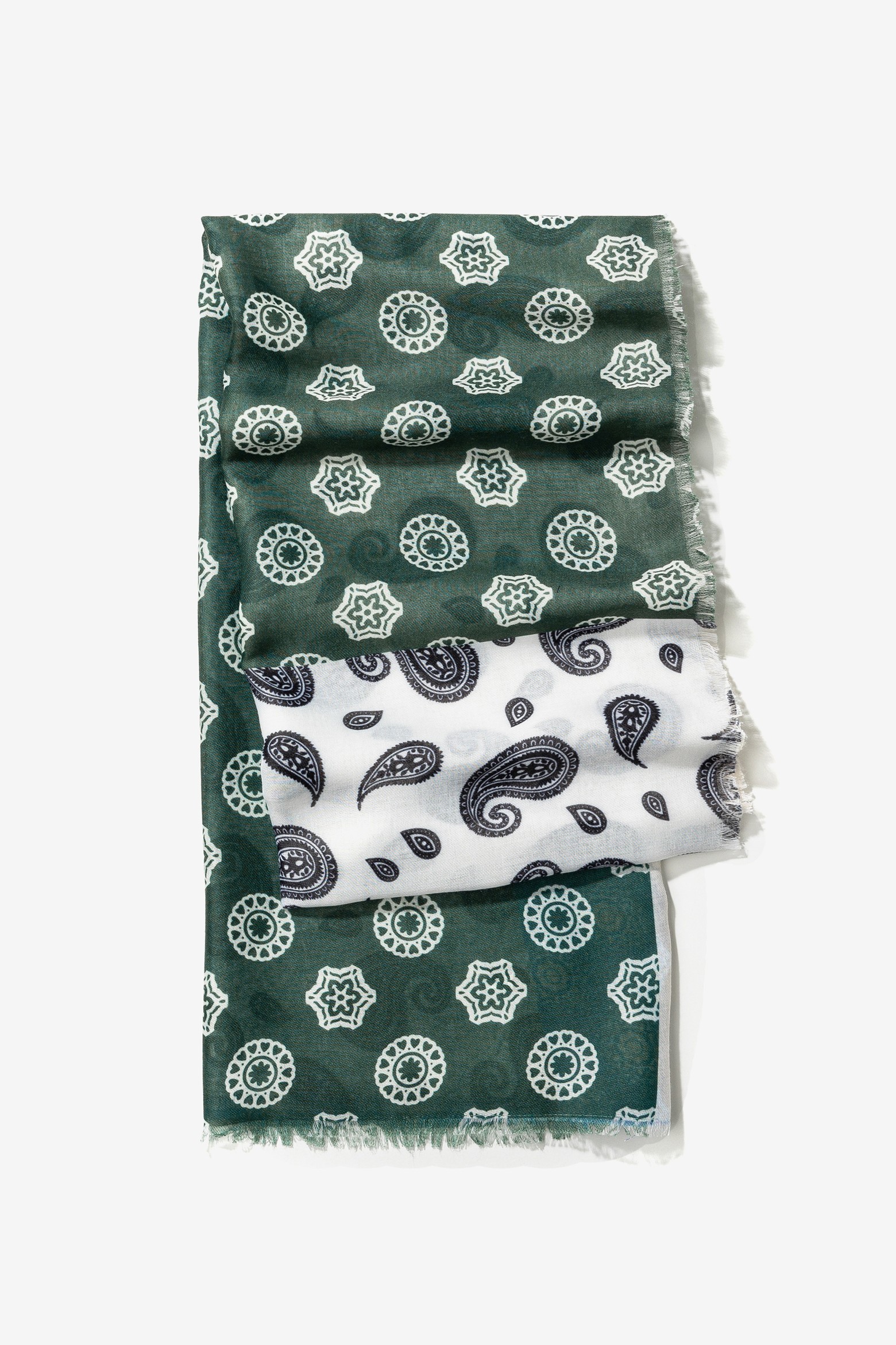 Len�o azul com padr�o boho