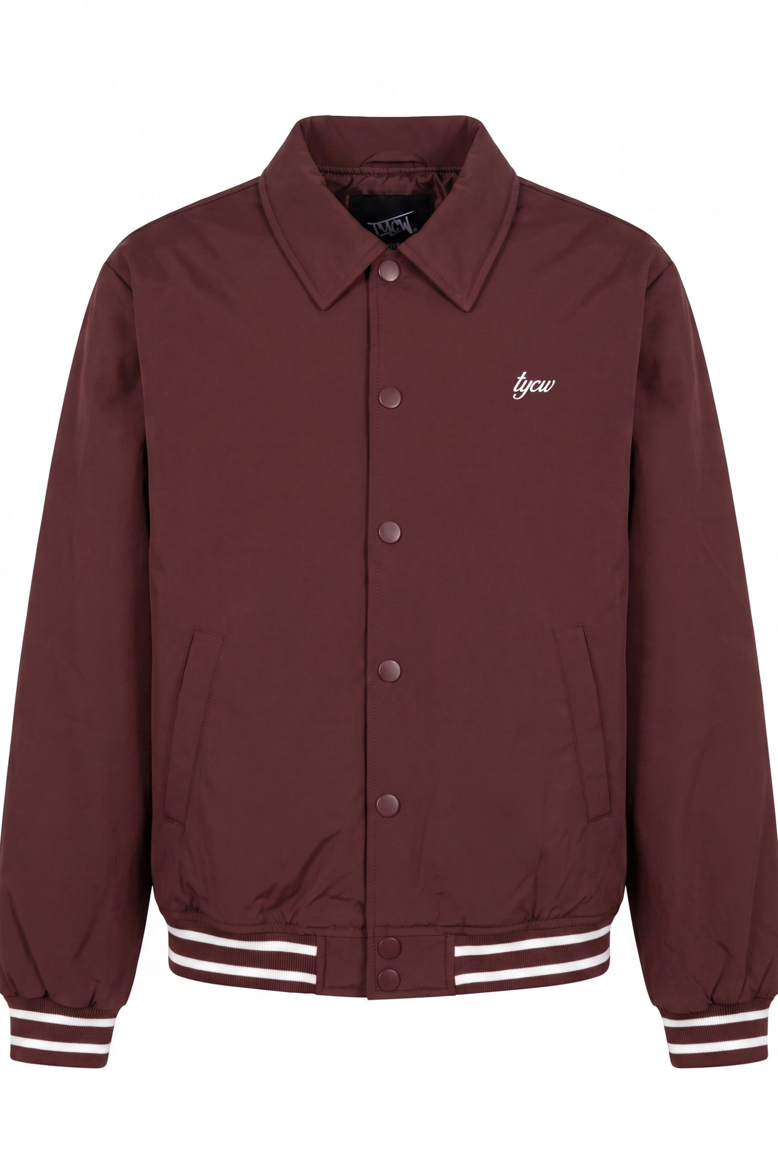 Cazadora varsity burdeos