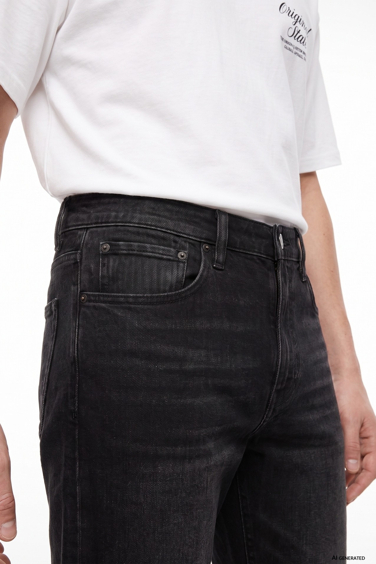 Jeans rectos negros Austin