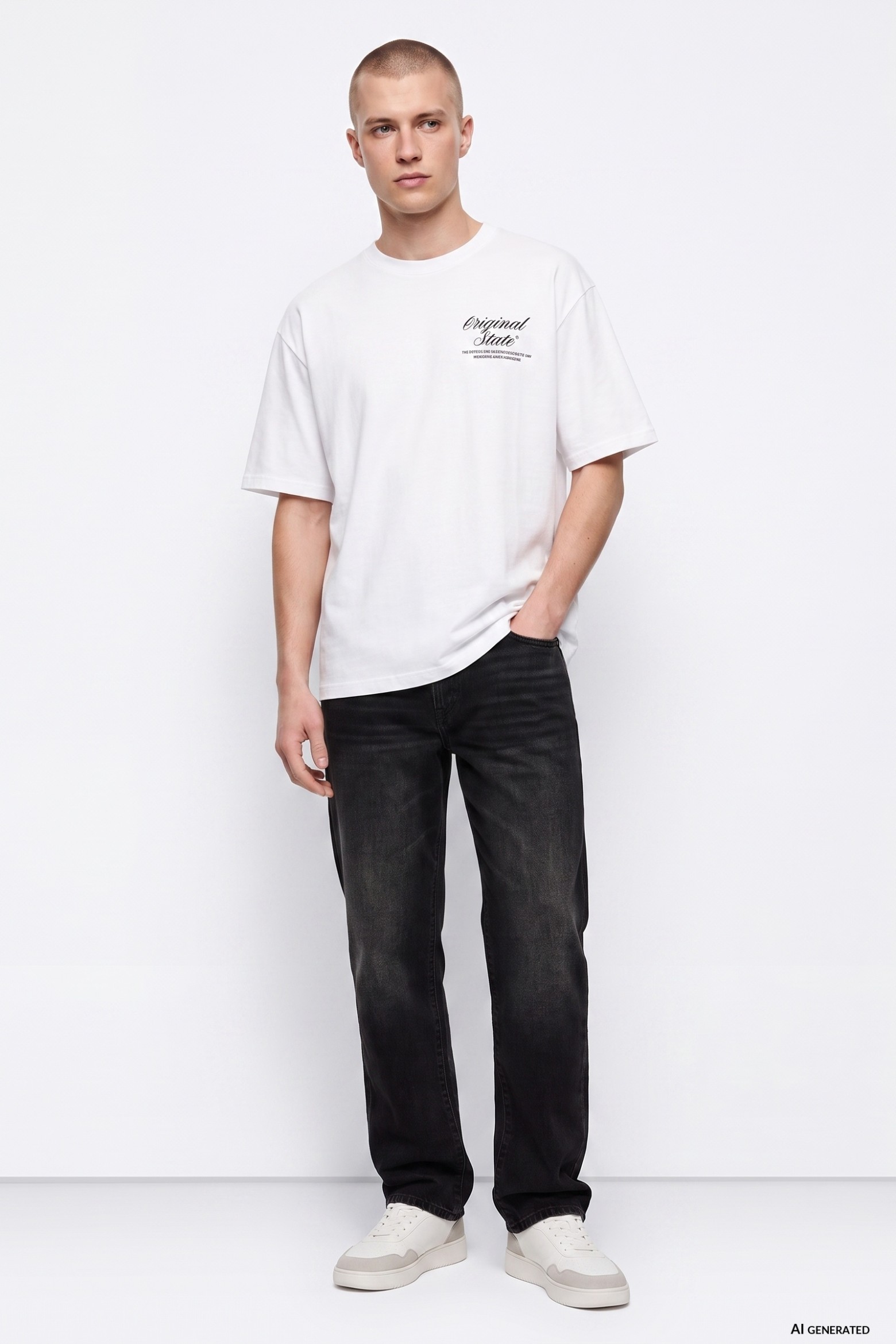 Jeans rectos negros Austin