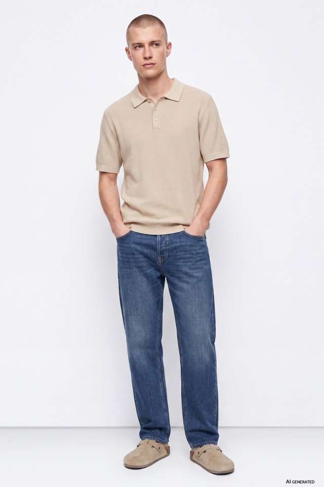 Tyler Tapered Blue Jeans