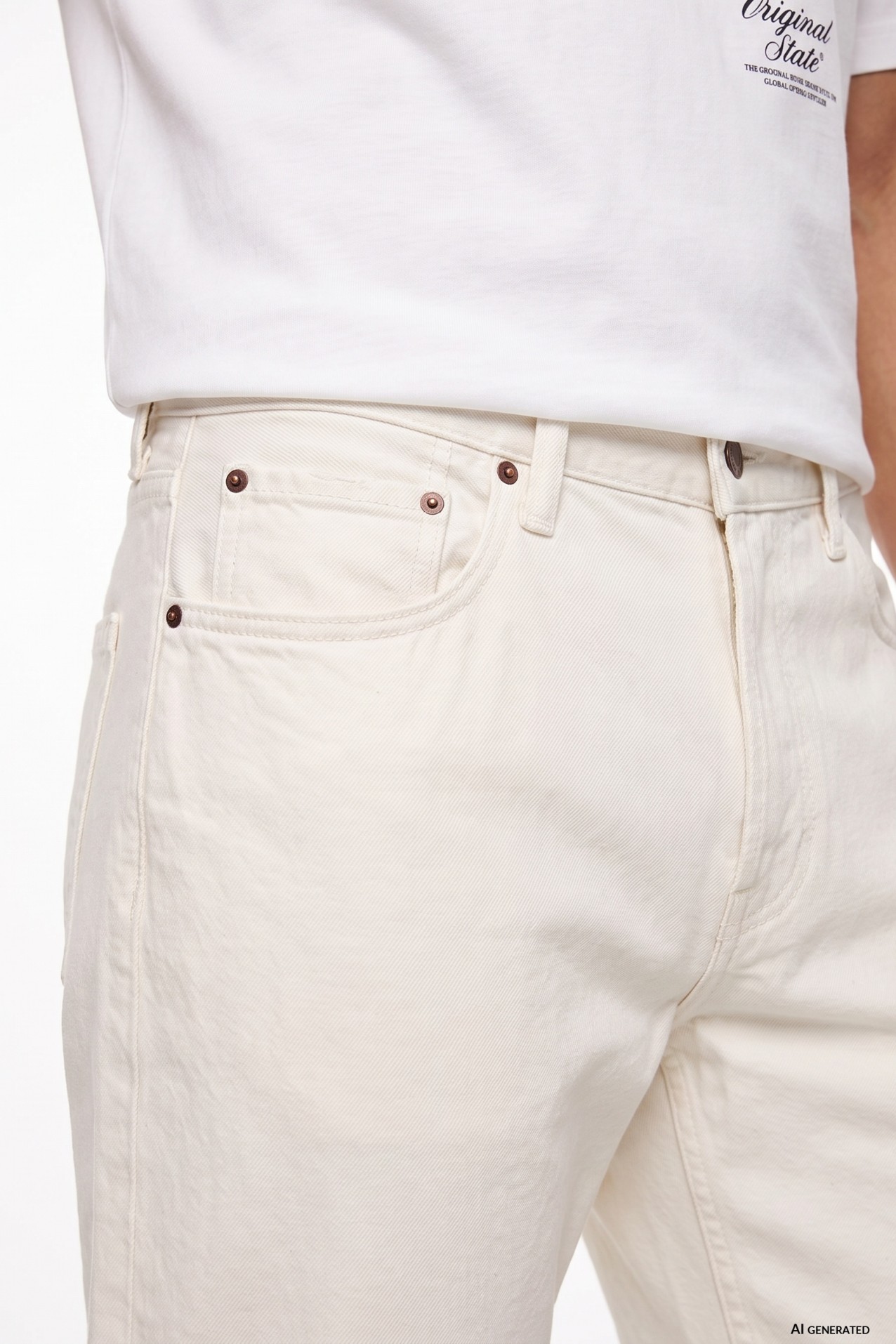 Austin Straight White Jeans