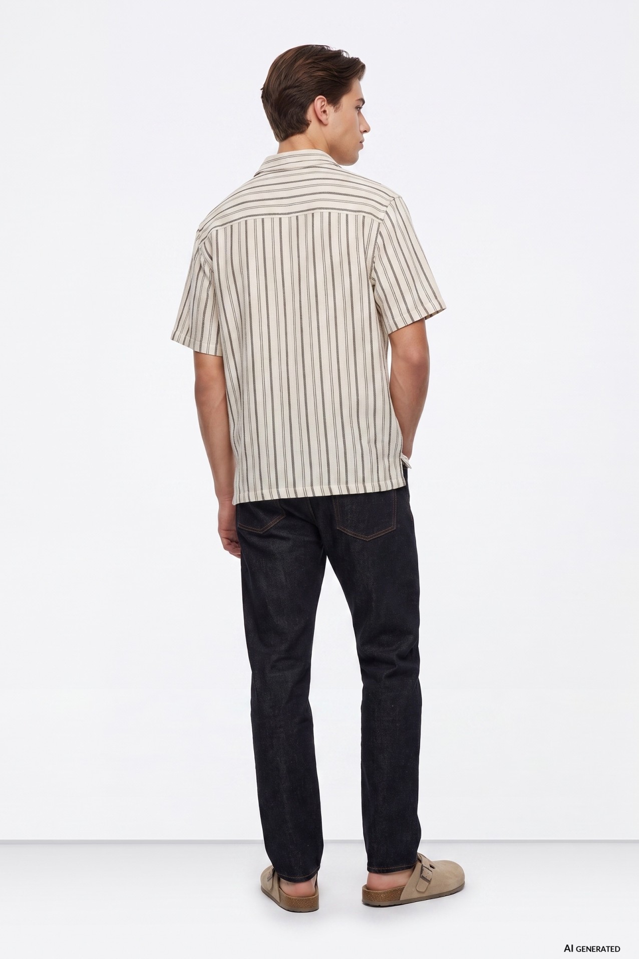 Jeans rectos azul oscuro