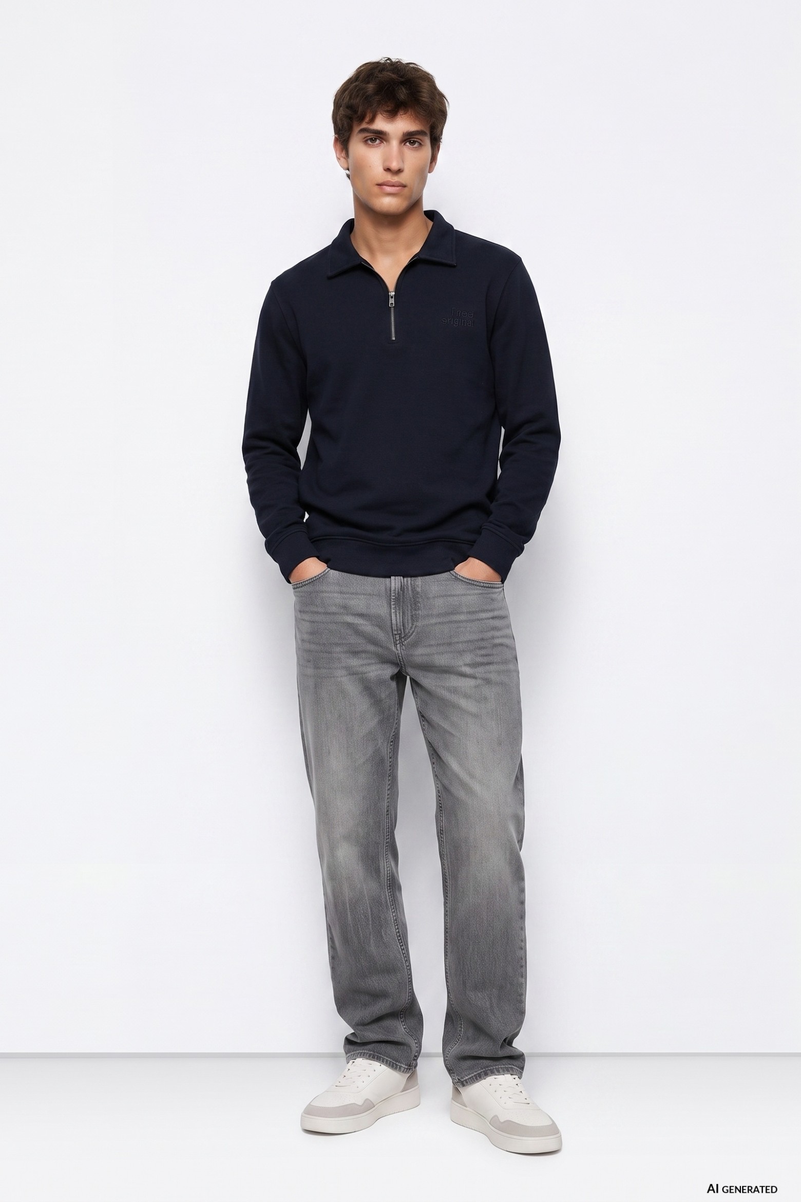 Grey Comfort Fit Jeans