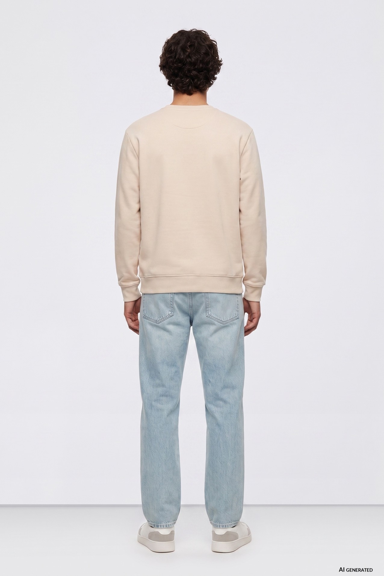 Jeans corte recto azul claro