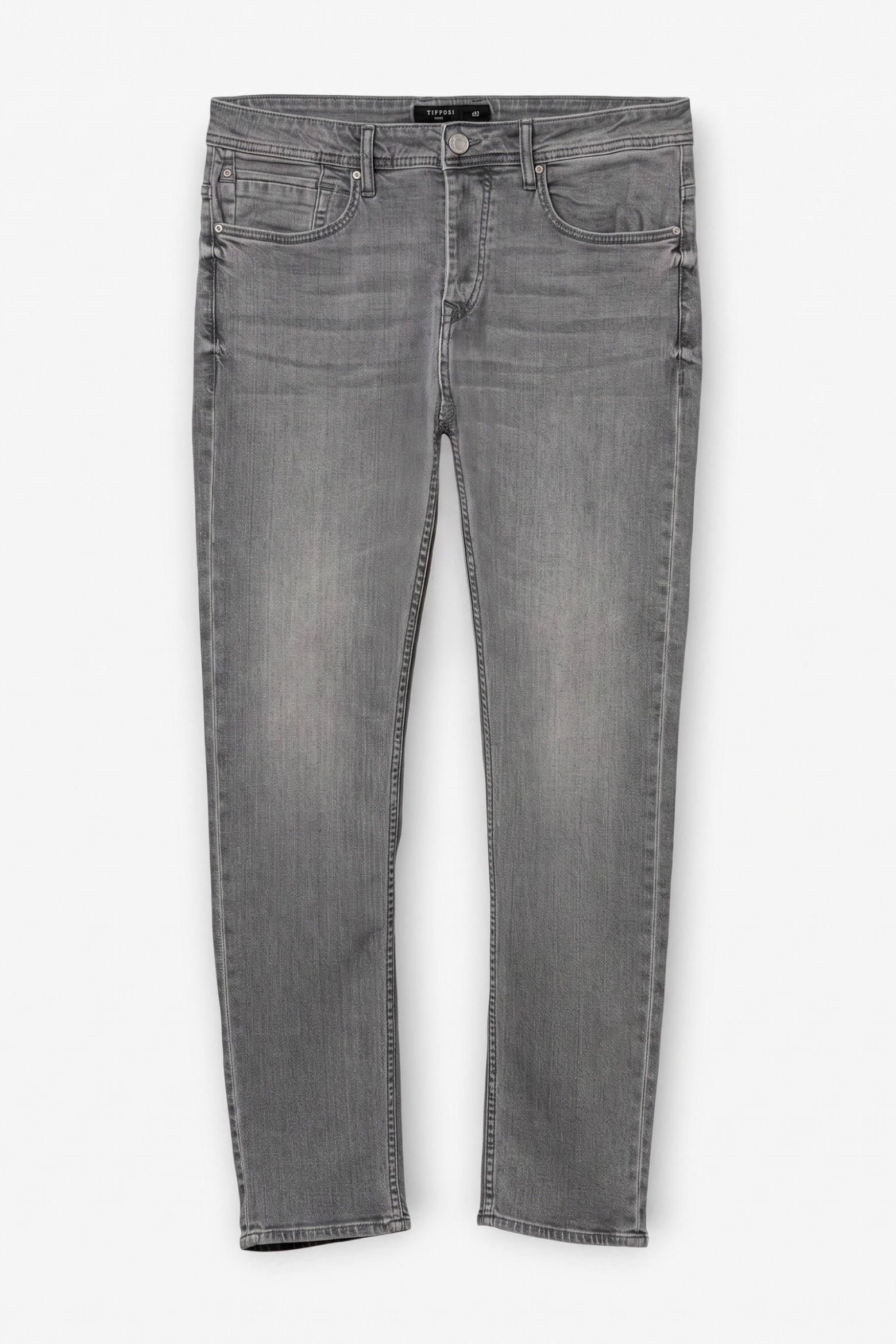 Jeans tapered gris casual