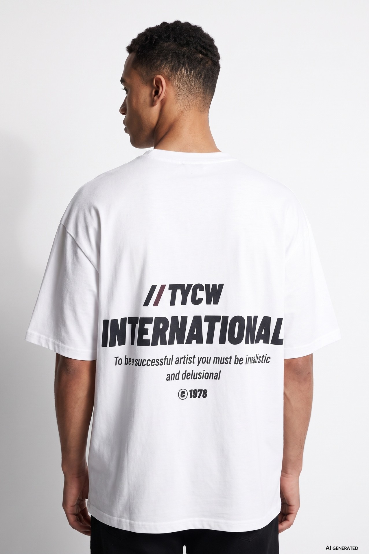 White Oversize Short Sleeve Tee