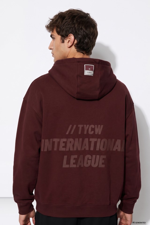 Burgundy Oversized Hoodie Burgundy Oversized Hoodie