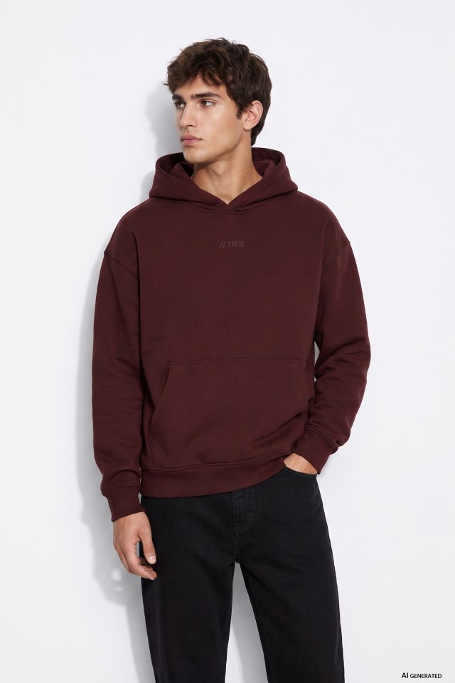 Burgundy Oversized Hoodie Burgundy Oversized Hoodie
