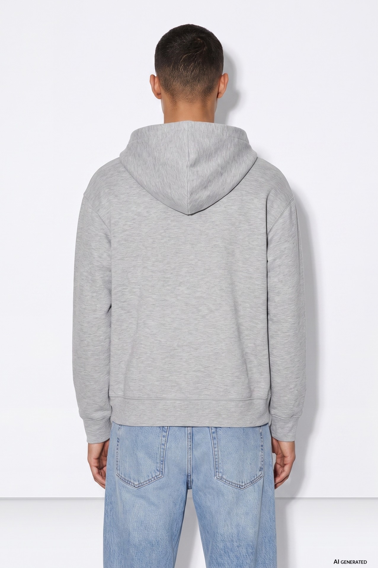 Sudadera gris con cremallera