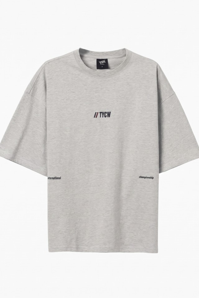 Grey Oversized Short Sleeve Tee Grey Oversized Short Sleeve Tee