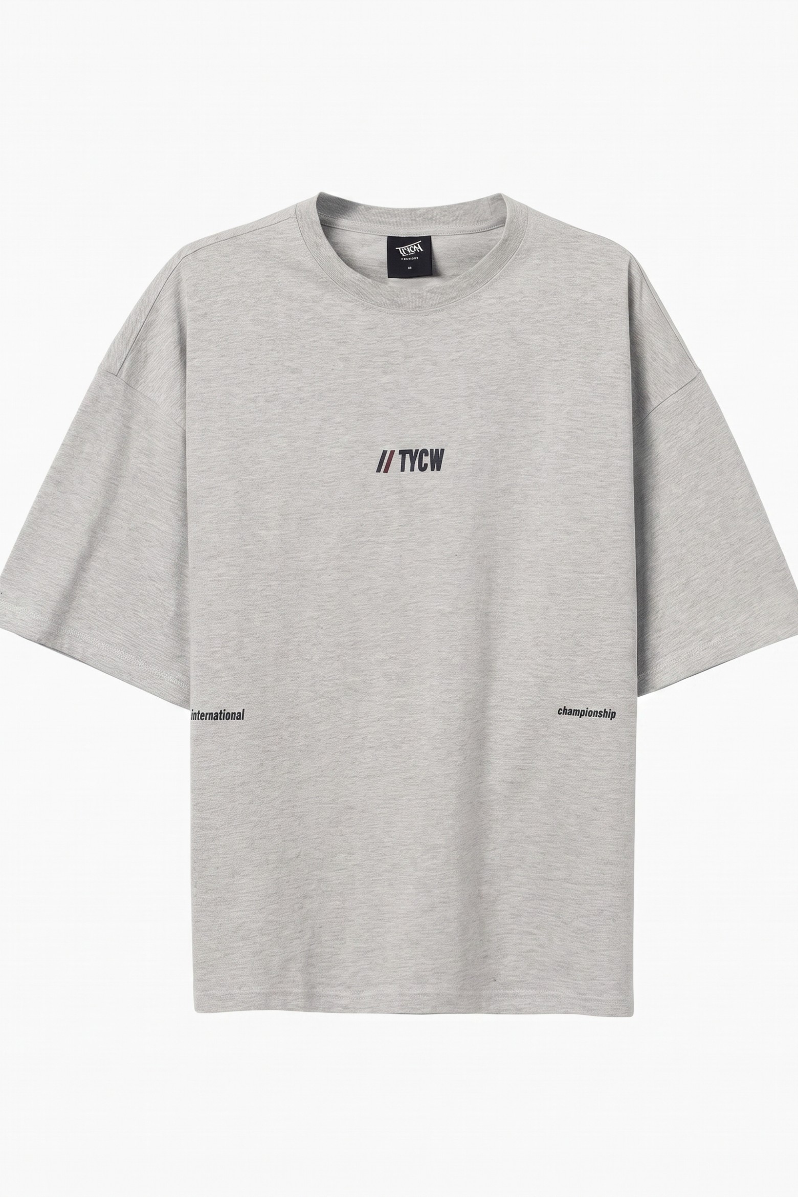 Grey Oversized Short Sleeve Tee