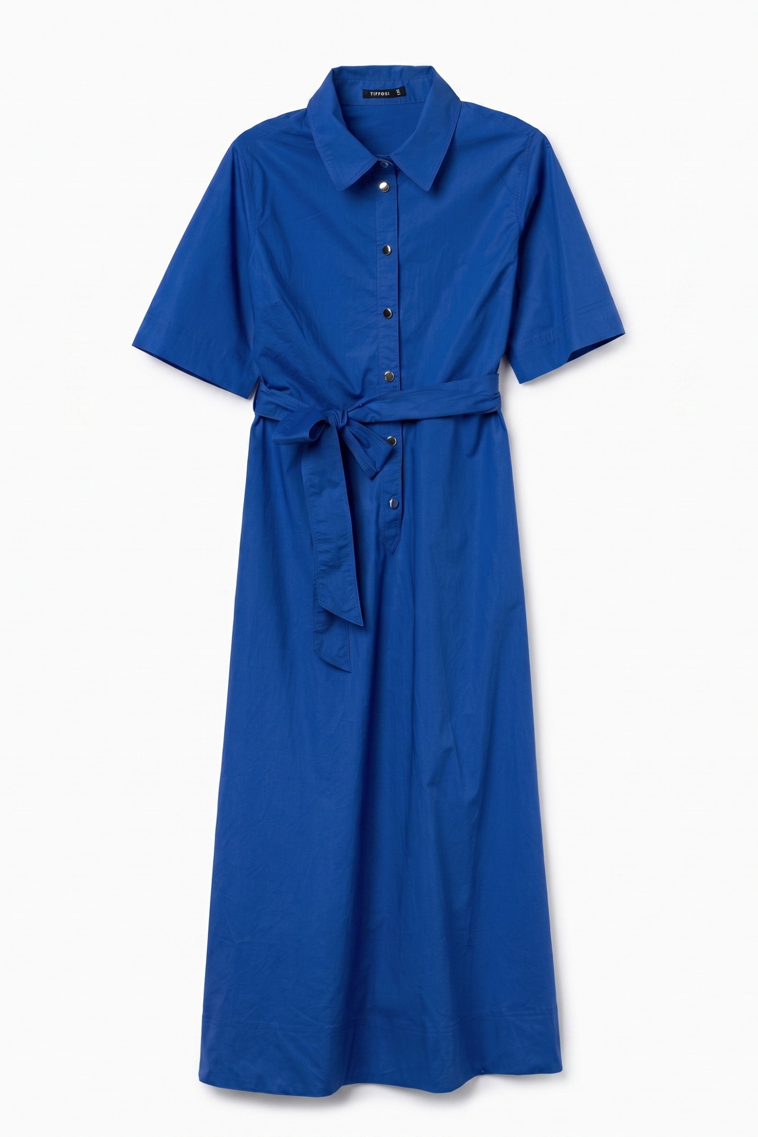 Blue Shirt Dress Maxi