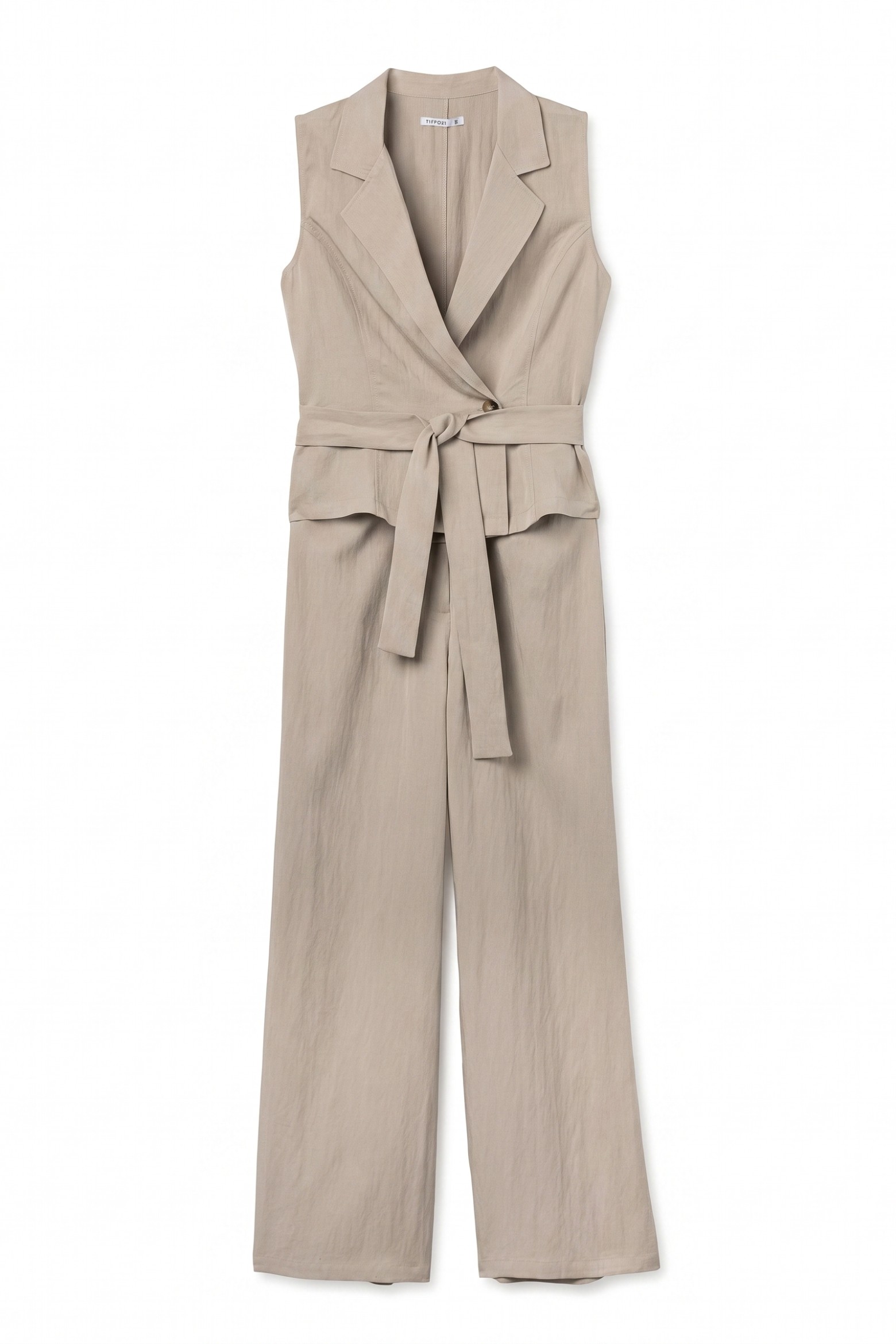 Mono beige sin mangas