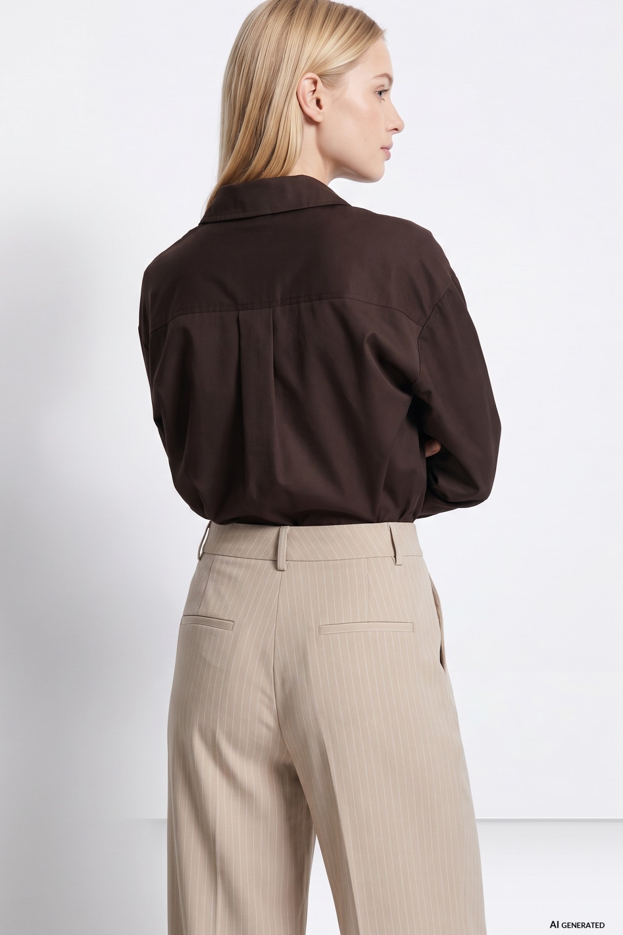 Chocolate Oversize Long Sleeve Shirt