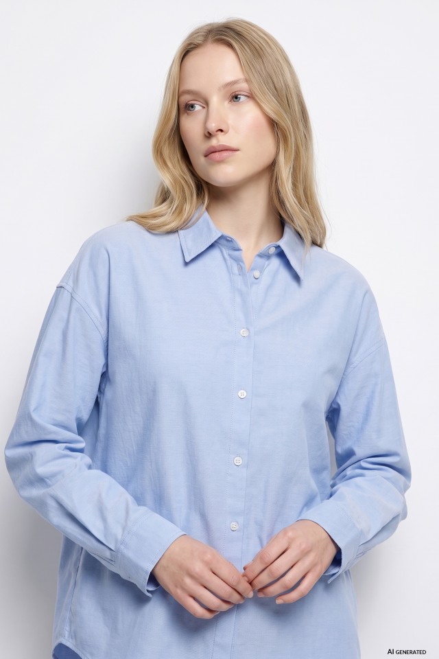Light Blue Oversized Shirt