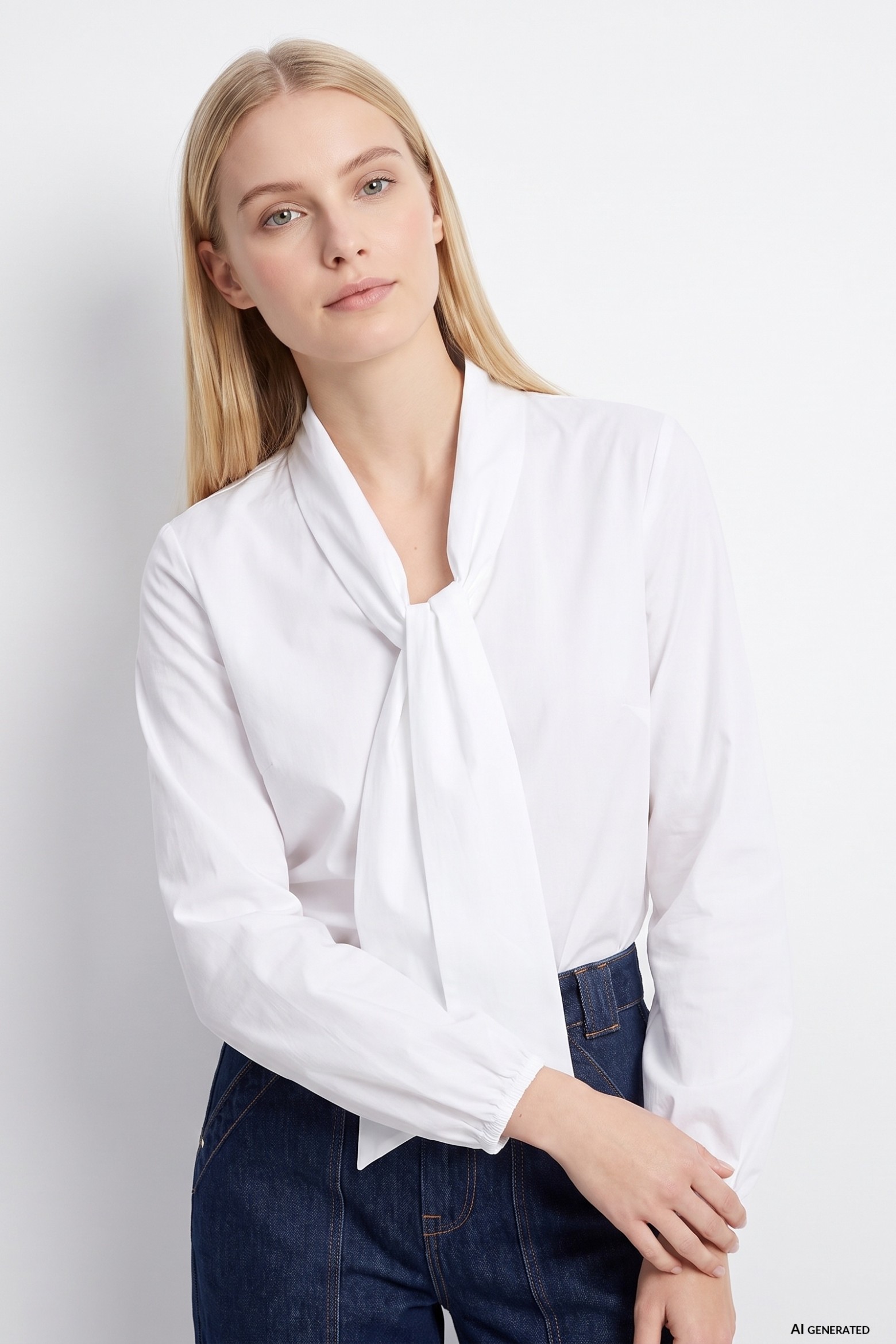 White Long Sleeve Blouse