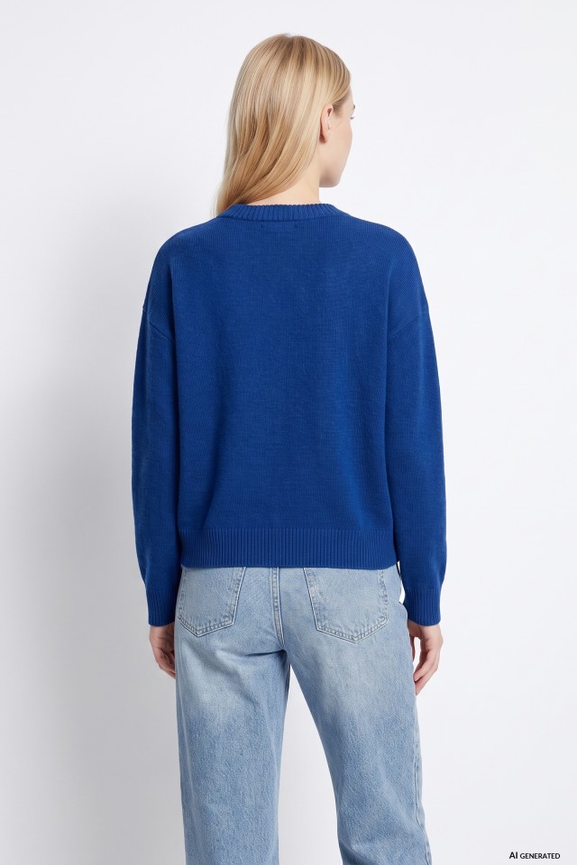 Jersey azul oversize básico Jersey azul oversize básico