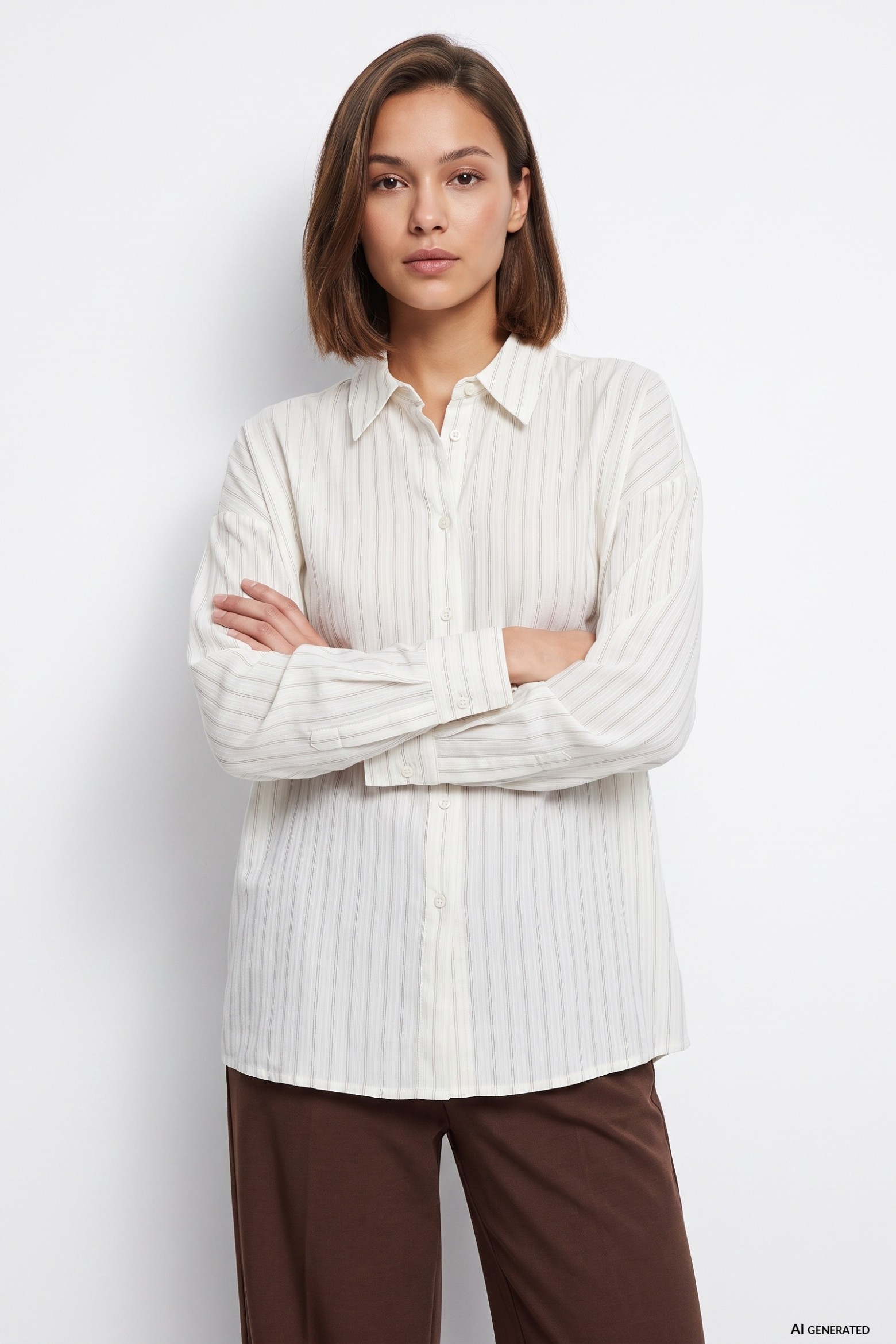 Beige Long Sleeve Shirt