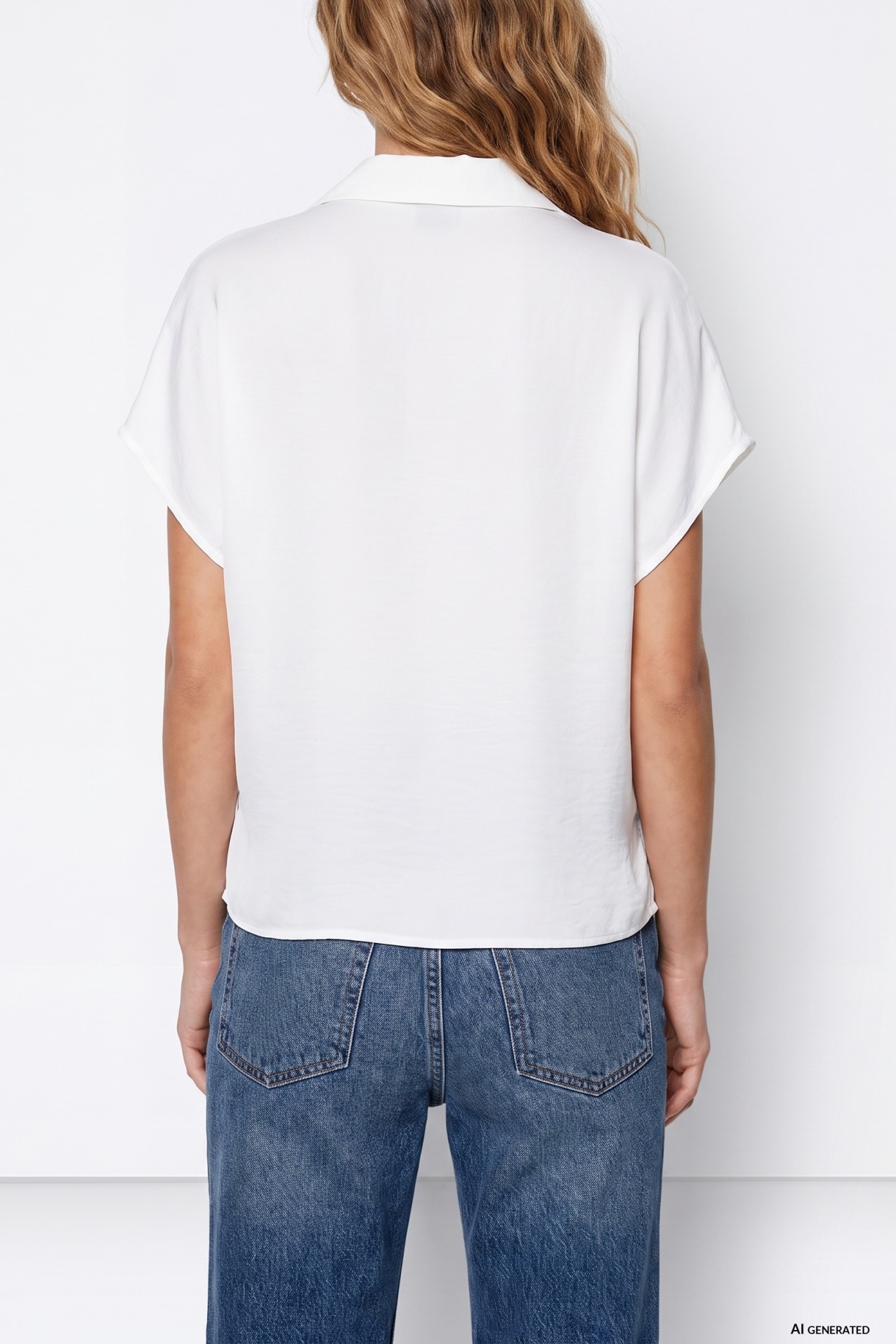 Short Sleeve Off-White Shirt