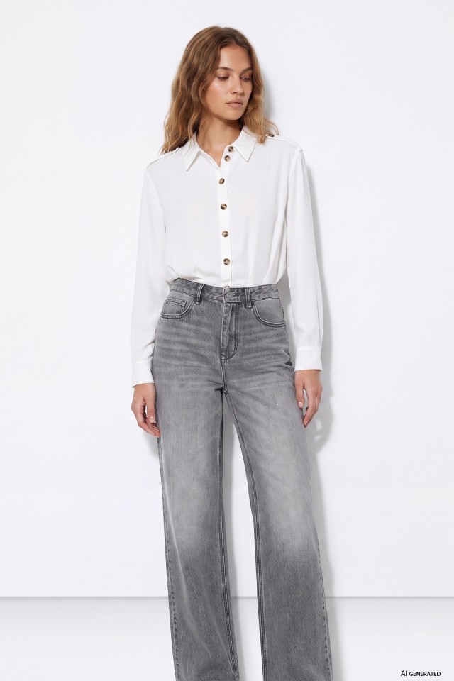 Beige Long Sleeve Shirt